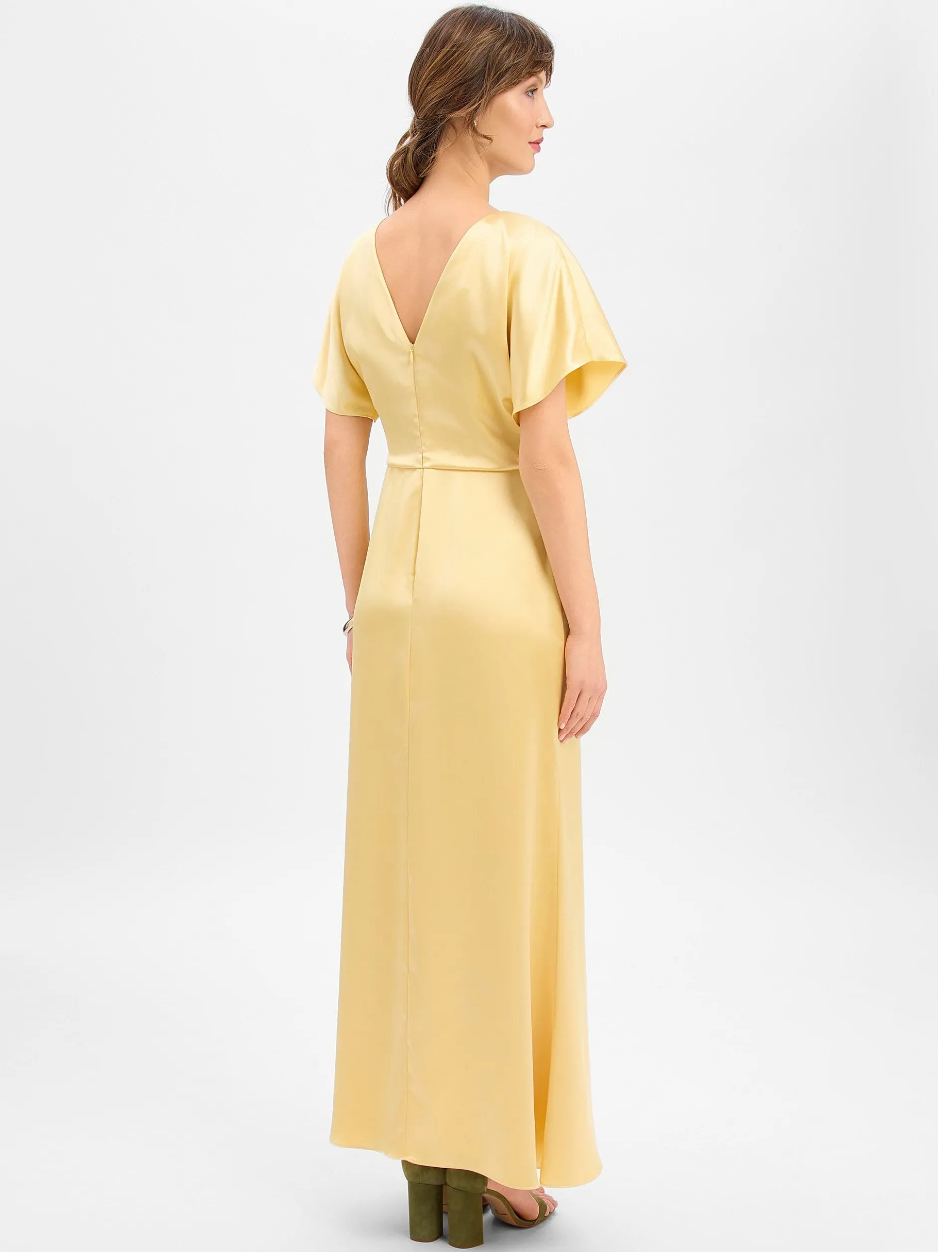 Marie Lund Damen Abendkleid in vanille - Länge: lang