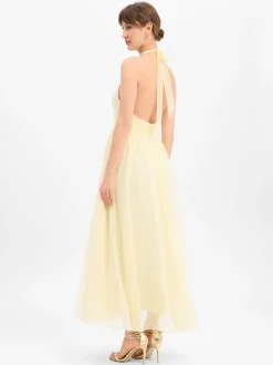 Marie Lund Damen Abendkleid in vanille - Ärmel: ohne Arm