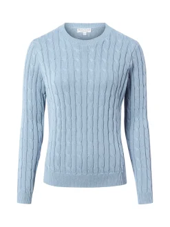 Marie Lund Damen Baumwollpullover in hellblau