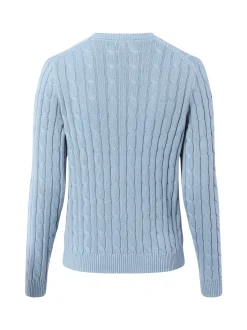 Marie Lund Damen Baumwollpullover in hellblau