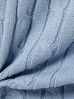 Marie Lund Damen Baumwollpullover in hellblau