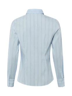 Marie Lund Damen Bluse in hellblau - Ausschnitt: Kent