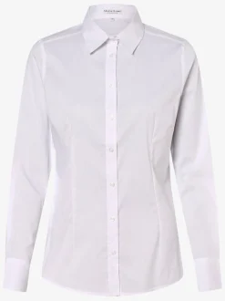 Marie Lund Damen Bluse in weiß - Ausschnitt: Kent