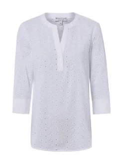 Marie Lund Damen Bluse in weiß - Ärmel: 3/4 Arm
