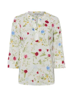 Marie Lund Damen Bluse - Lotta Shelly in weiß erbse