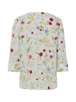 Marie Lund Damen Bluse - Lotta Shelly in weiß erbse