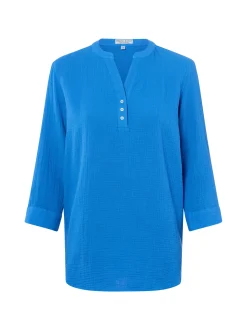 Marie Lund Damen Blusenshirt in blau - Ärmel: 3/4 Arm