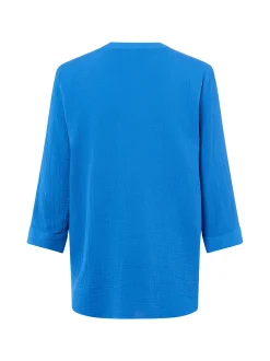 Marie Lund Damen Blusenshirt in blau - Ärmel: 3/4 Arm