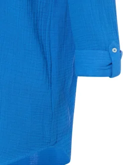 Marie Lund Damen Blusenshirt in blau - Ärmel: 3/4 Arm