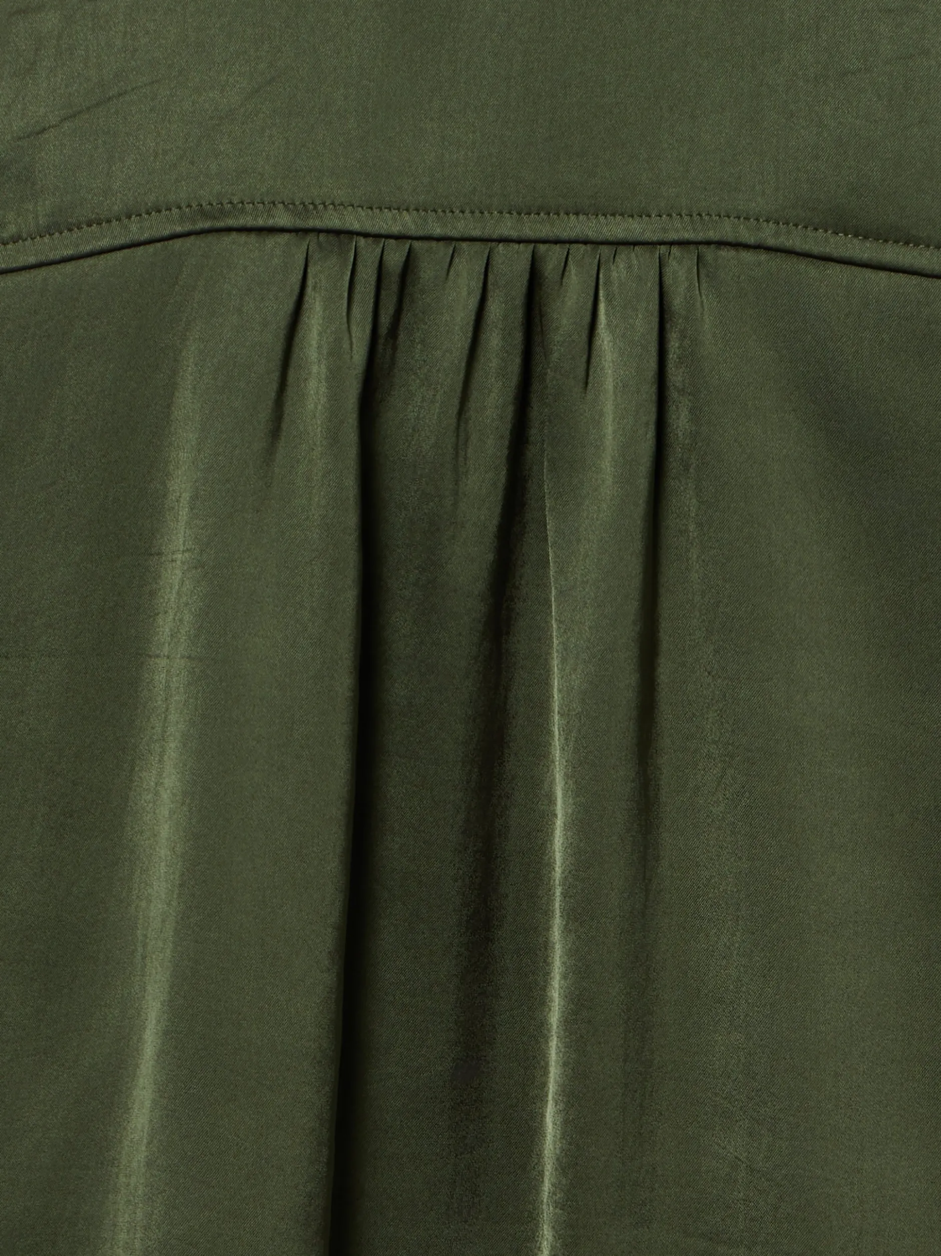 Marie Lund Damen Blusenshirt in tanne - Ärmel: Halbarm