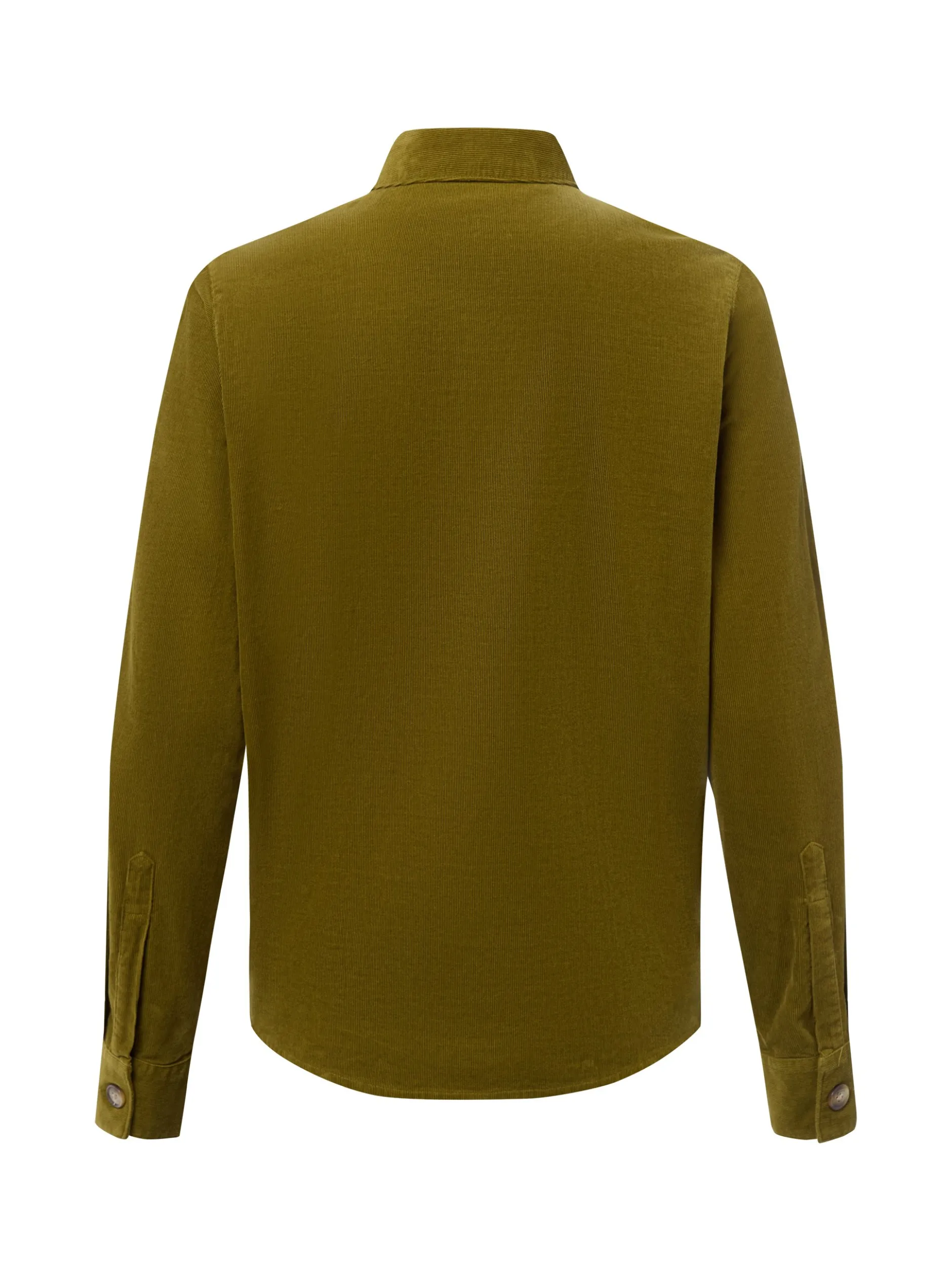 Marie Lund Damen Cordbluse in oliv - Ausschnitt: Kent