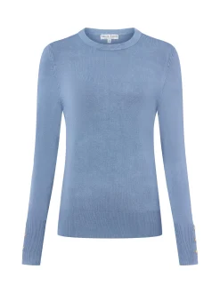 Marie Lund Damen Feinstrickpullover in hellblau