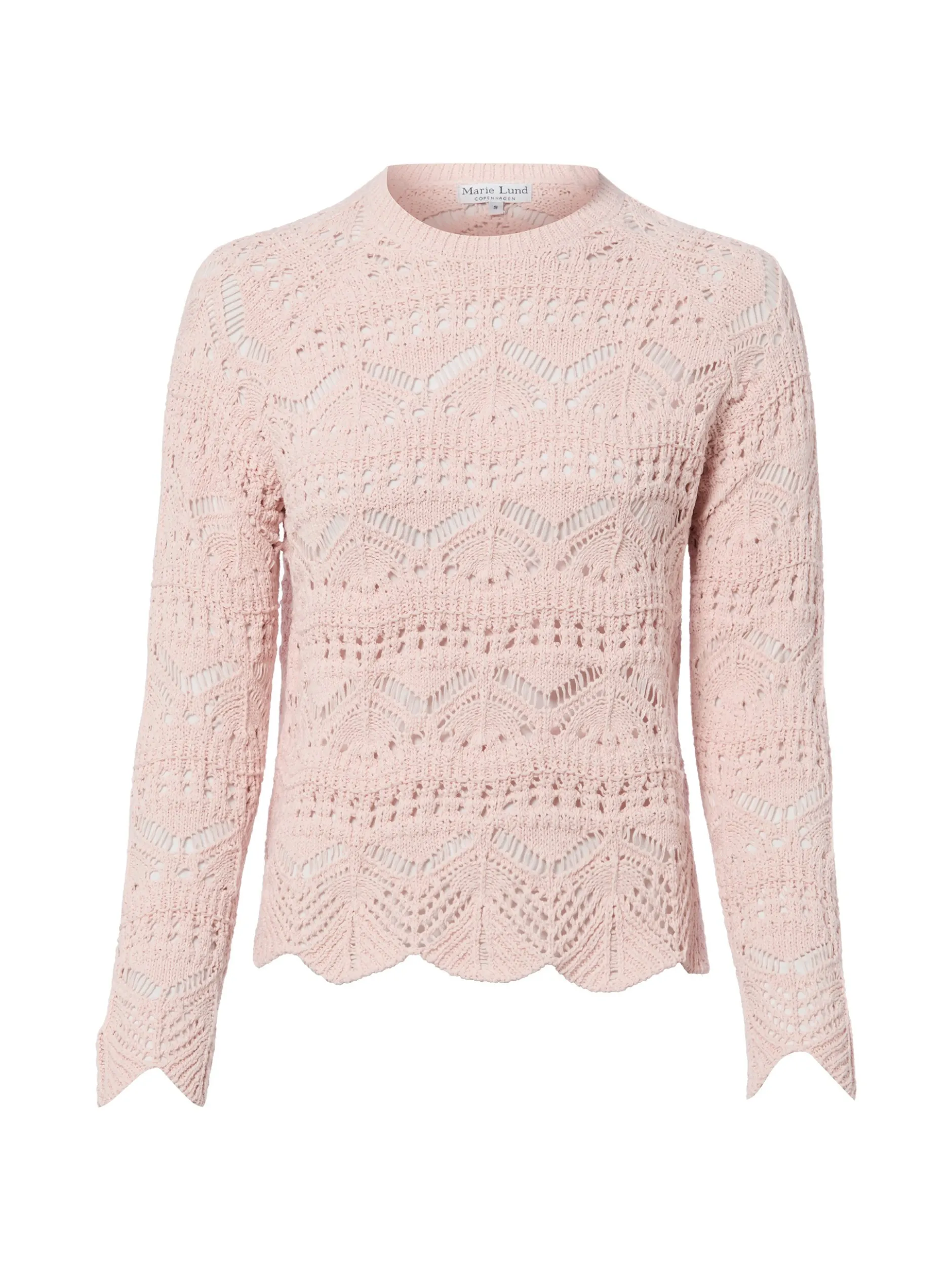 Marie Lund Damen Grobstrickpullover in rosa