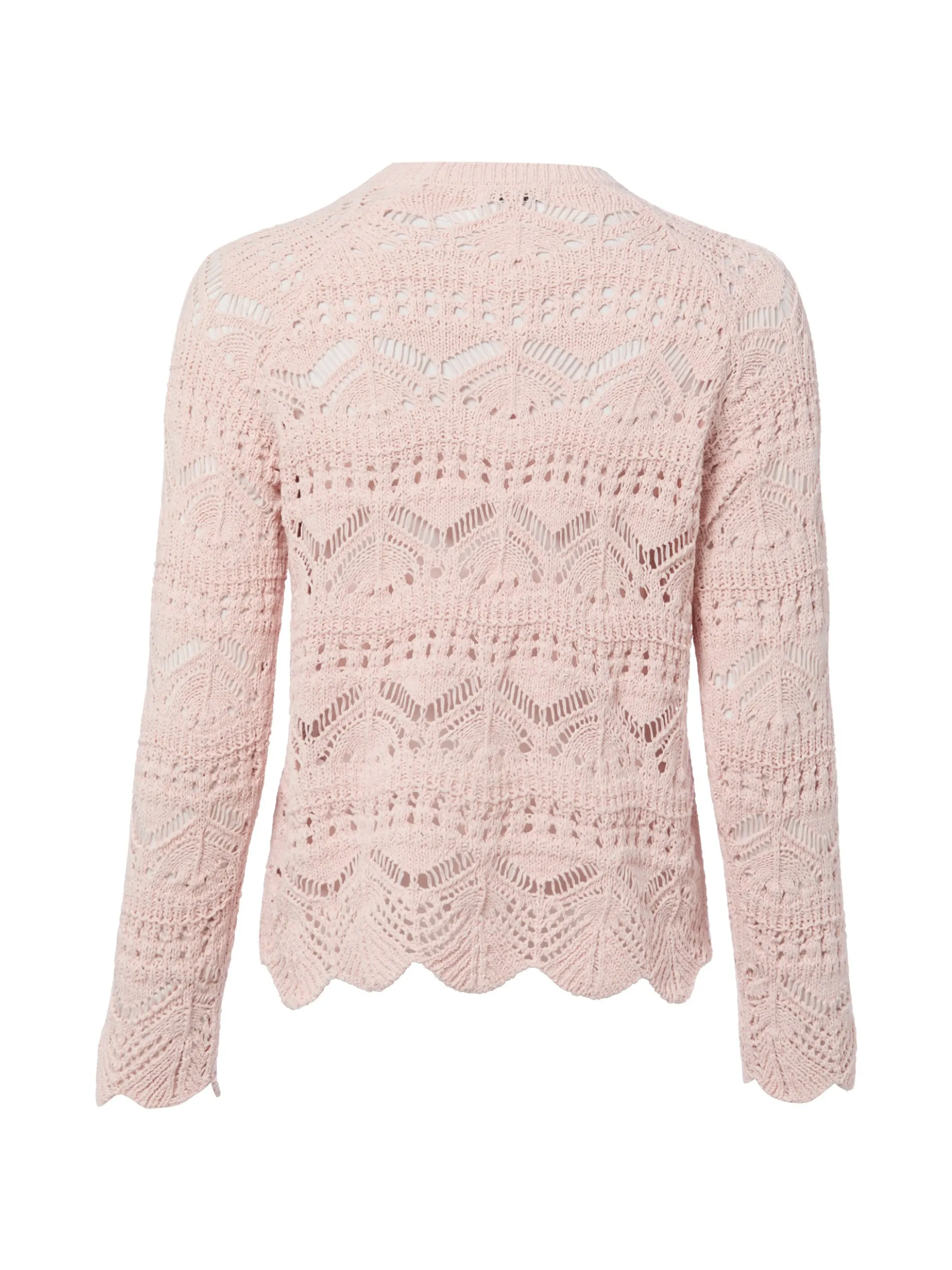Marie Lund Damen Grobstrickpullover in rosa