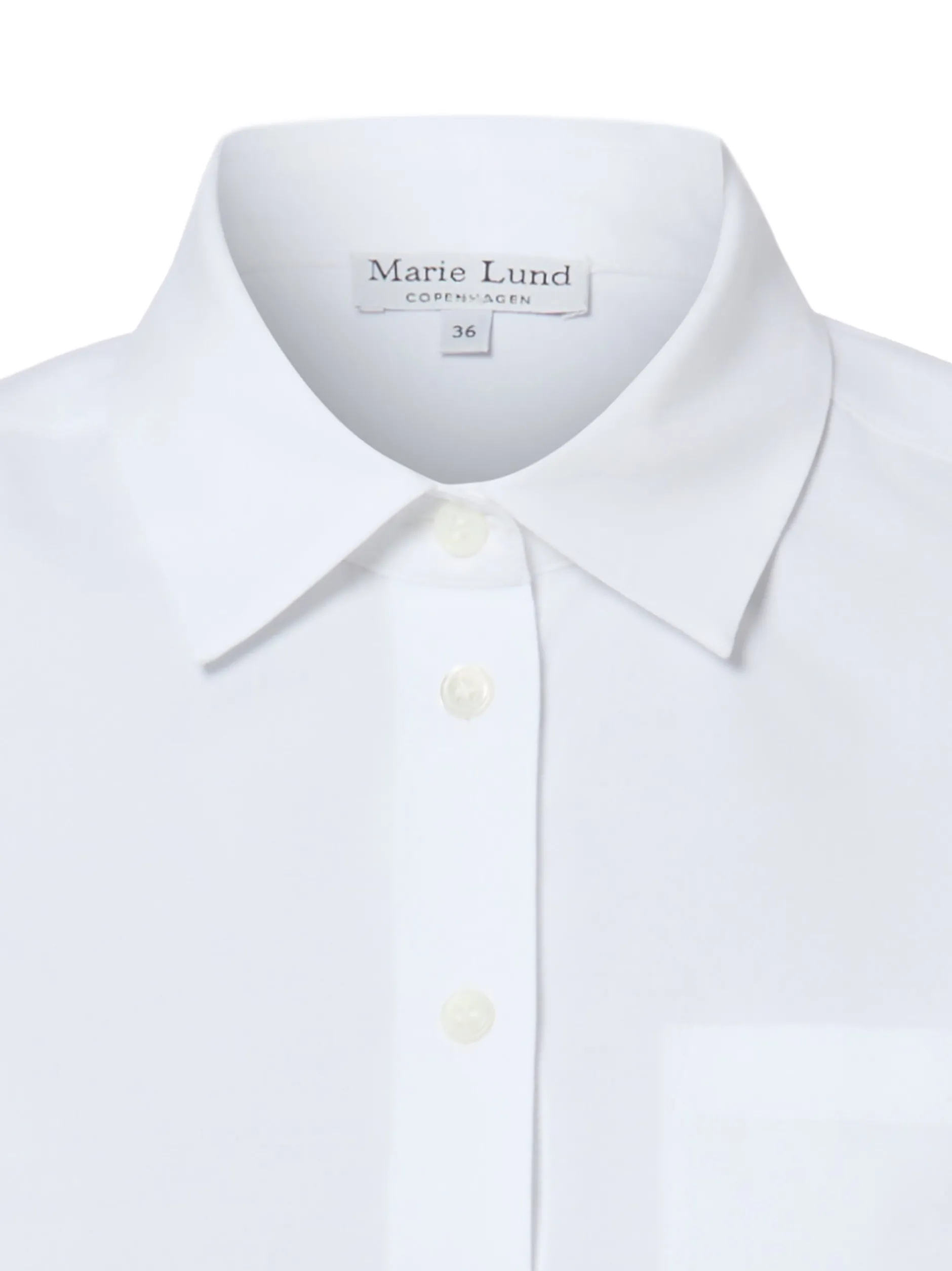 Marie Lund Damen Hemdbluse - Fibi in weiß