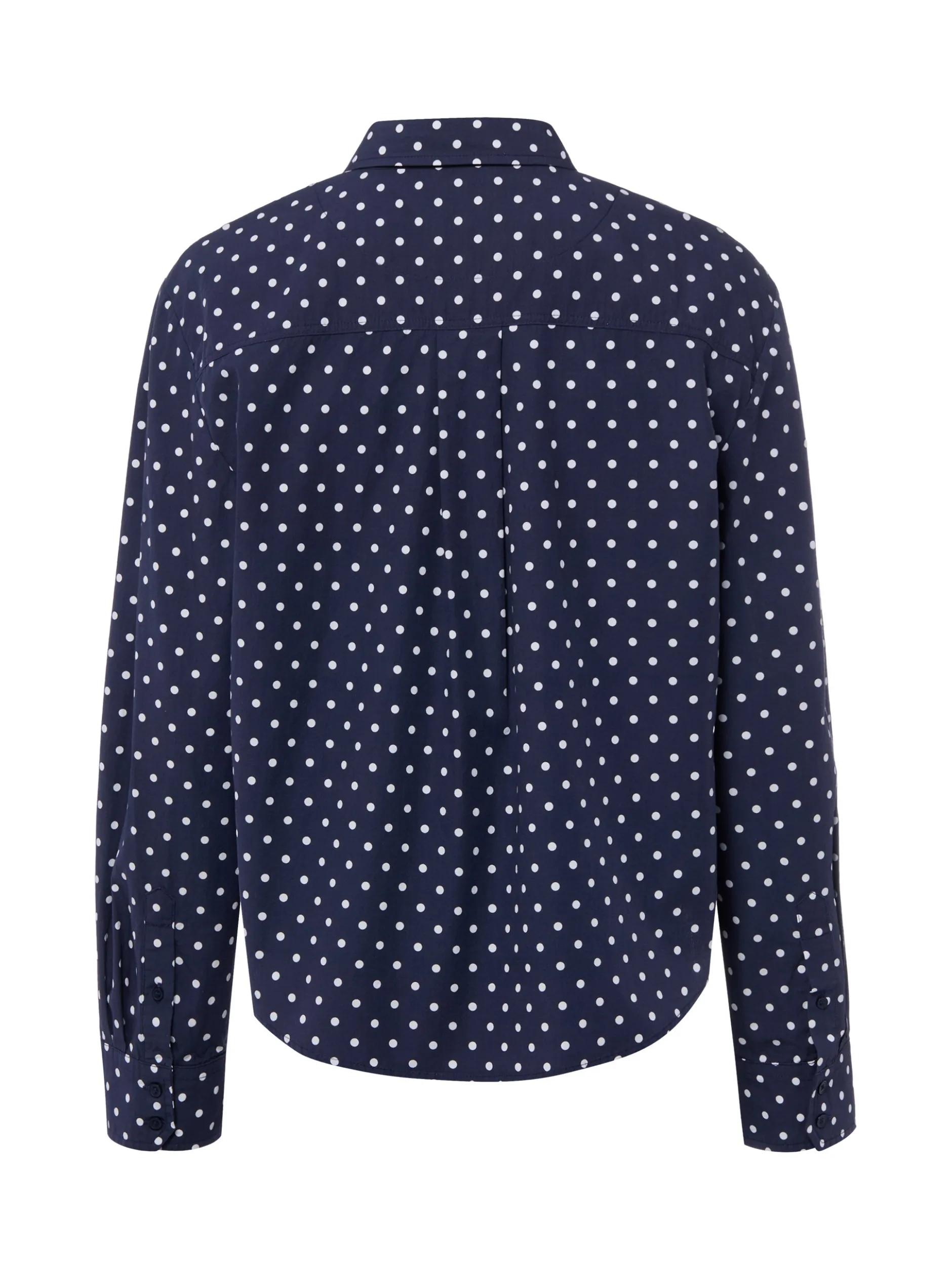 Marie Lund Damen Hemdbluse in marine weiß