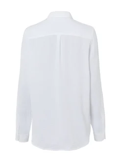 Marie Lund Damen Hemdbluse in weiß - Ärmel: langarm