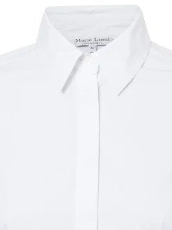 Marie Lund Damen Hemdbluse in weiß - Ärmel: langarm
