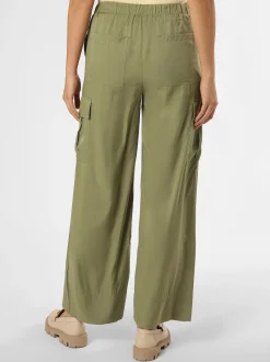 Marie Lund Damen Hose in khaki - Länge: lang