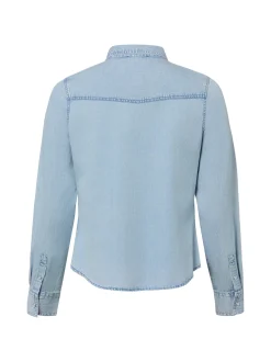 Marie Lund Damen Jeansbluse in light stone