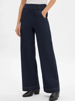 Marie Lund Damen Jeans in dark stone - Länge: lang