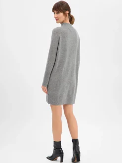 Marie Lund Damen Kleid in grün - Ausschnitt: Stehkragen