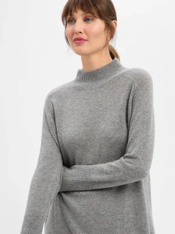 Marie Lund Damen Kleid in grün - Ausschnitt: Stehkragen