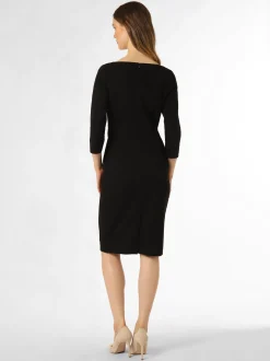 Marie Lund Damen Kleid in schwarz - Ausschnitt: U-Boot