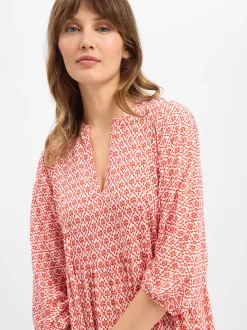 Marie Lund Damen Kleid - Saskia Long in rot weiß