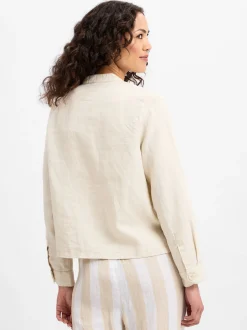 Marie Lund Damen Leinenbluse - Emma in beige