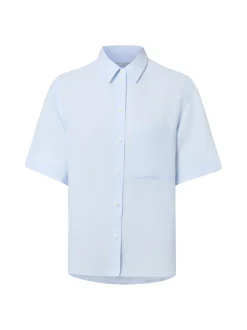 Marie Lund Damen Leinenbluse - Ida in hellblau