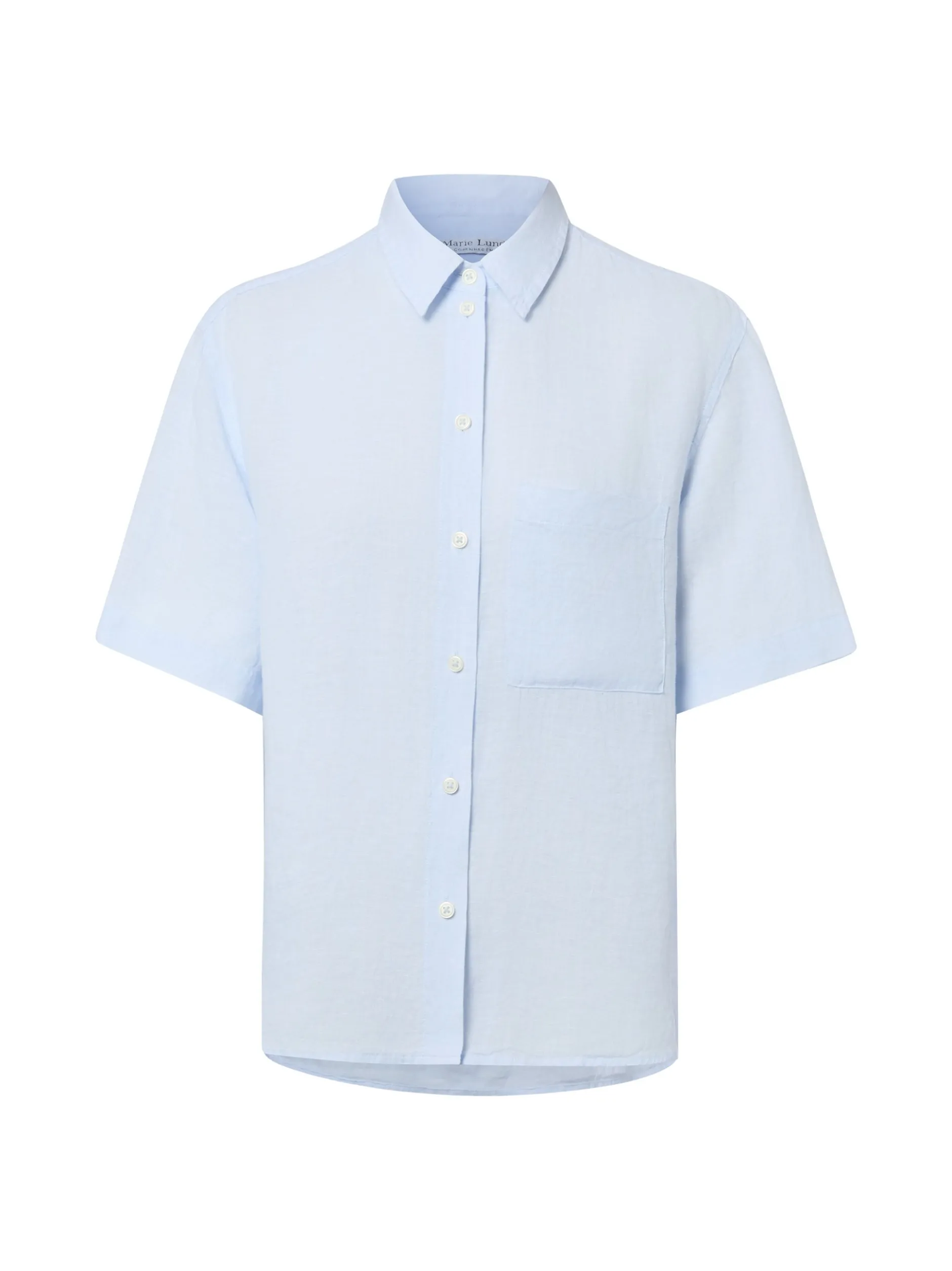 Marie Lund Damen Leinenbluse - Ida in hellblau