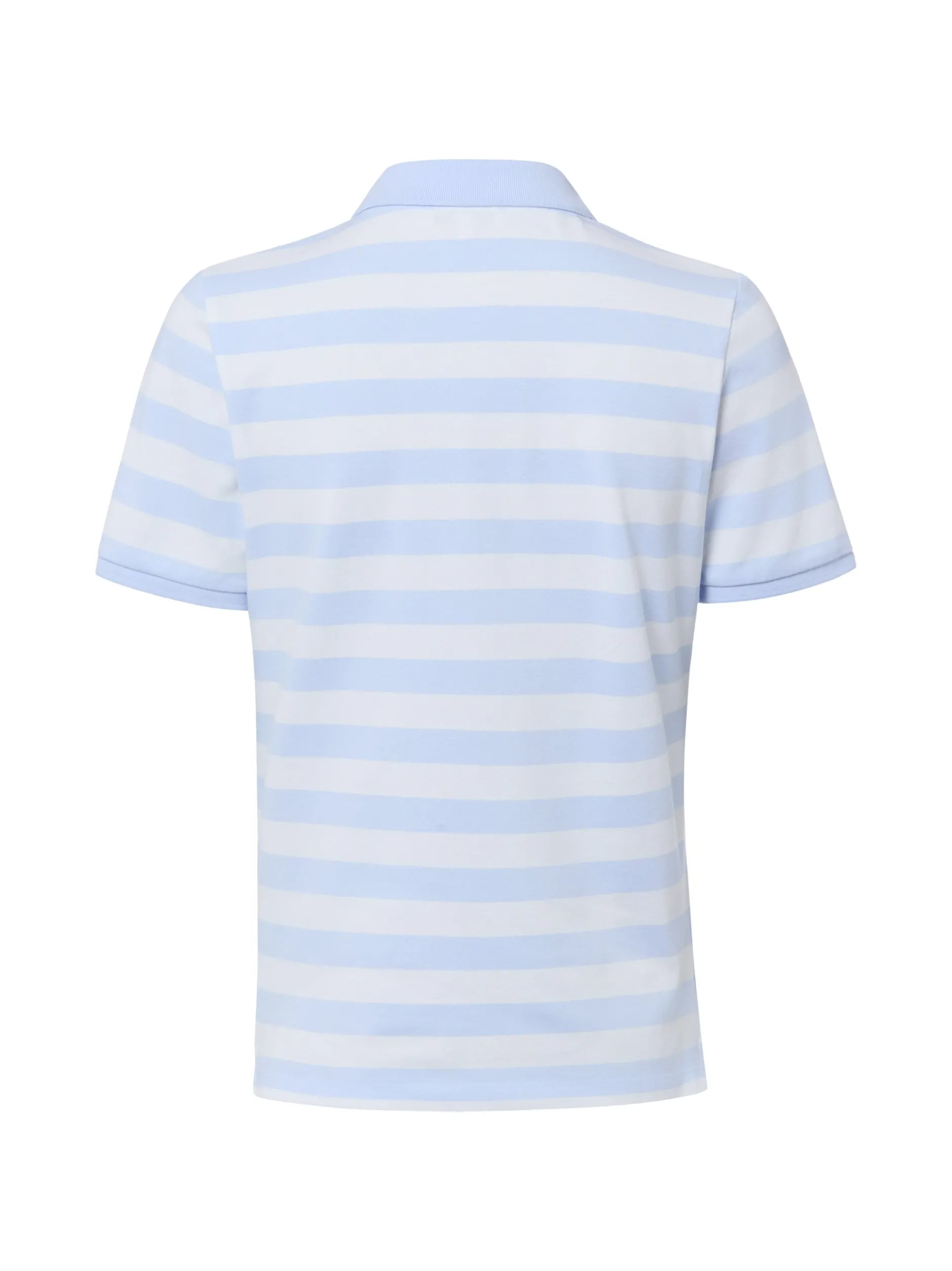 Marie Lund Damen Poloshirt in weiß hellblau