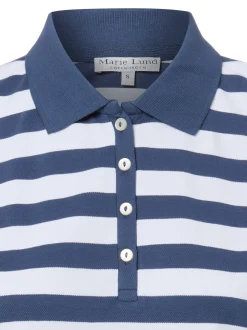 Marie Lund Damen Poloshirt in weiß indigo