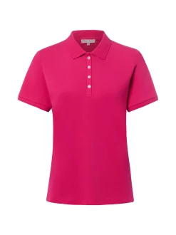 Marie Lund Damen Poloshirt in himbeer - Ärmel: kurzarm