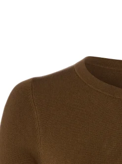 Marie Lund Damen Pullover in braun - Ärmel: kurzarm