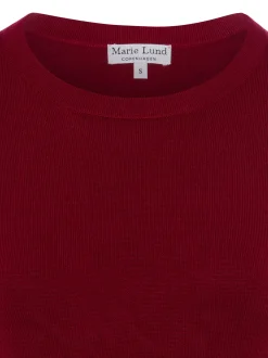Marie Lund Damen Pullover in rot - Ausschnitt: Rundhals