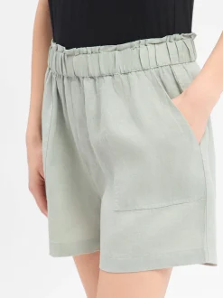 Marie Lund Damen Shorts aus Leinen in lind - Länge: kurz