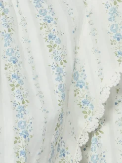 Marie Lund Damen Sommerbluse - July in ecru hellblau
