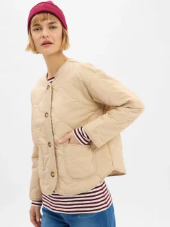 Marie Lund Damen Steppjacke in beige