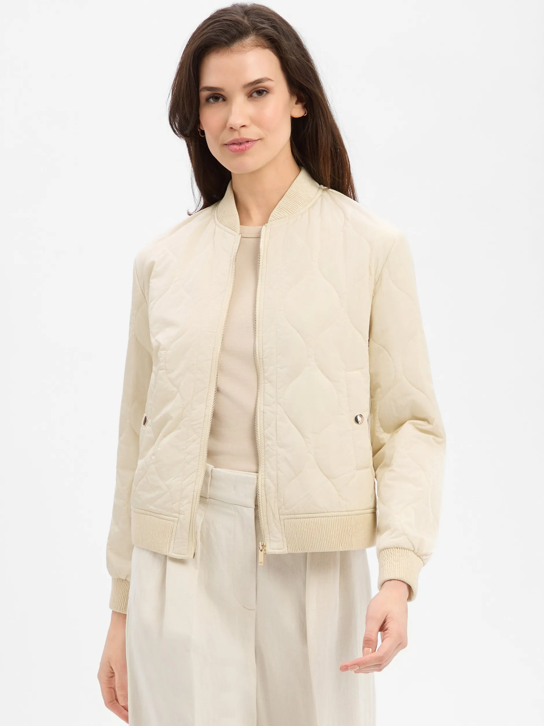 Marie Lund Damen Steppjacke in ecru