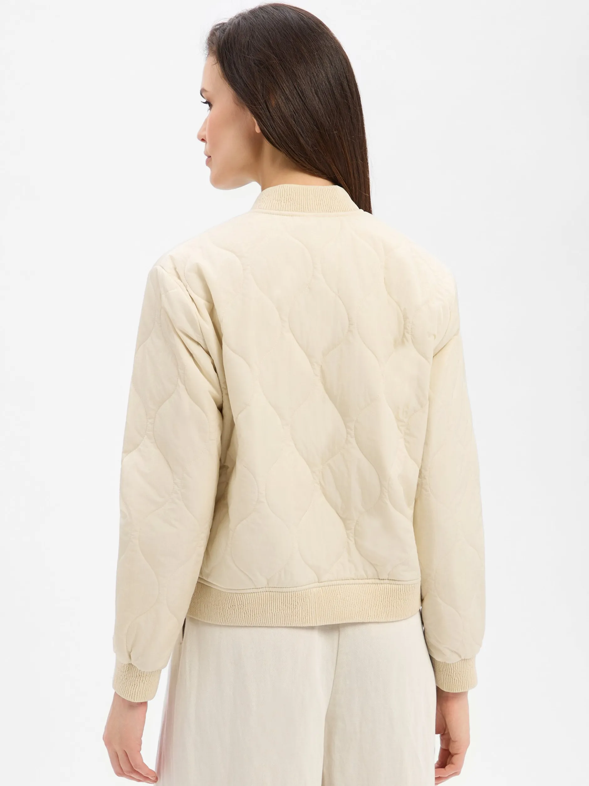 Marie Lund Damen Steppjacke in ecru