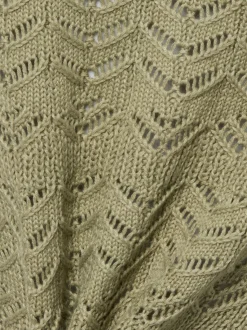 Marie Lund Damen Strickjacke in schilf