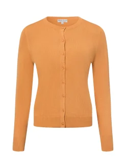 Marie Lund Damen Strickjacke in orange - Ärmel: langarm