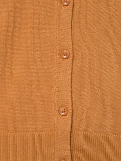 Marie Lund Damen Strickjacke in orange - Ärmel: langarm