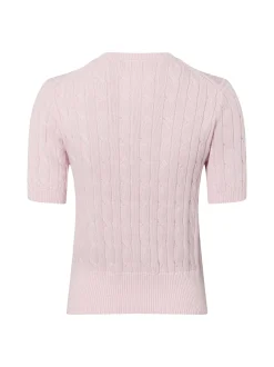 Marie Lund Damen Strickjacke in rosa - Ärmel: kurzarm