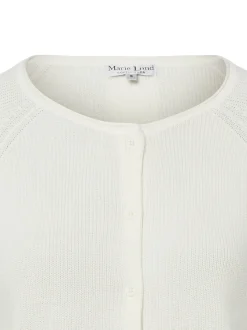 Marie Lund Damen Strickjacke in ecru - Ärmel: langarm