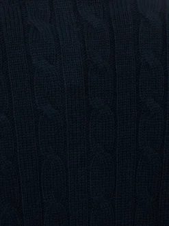 Marie Lund Damen Strickjacke in marine - Ärmel: langarm