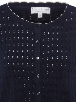 Marie Lund Damen Strickjacke in marine
