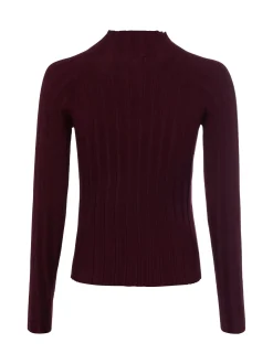 Marie Lund Damen Strick-Langarmshirt in bordeaux